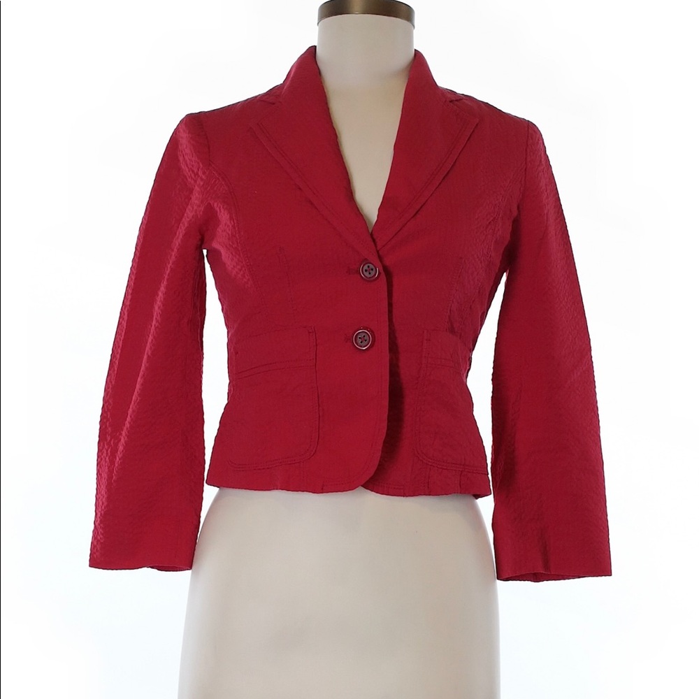 Seersucker Anthropologie “Marcel Jacket” by Elevenses